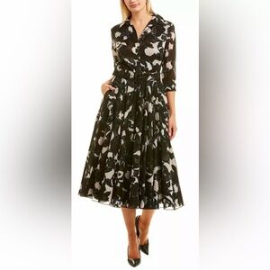 Samantha Sung Elegant Abstract Pace Dress, Size 10